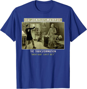 Classic Horror Story Strange Case of Dr. Jekyll and Mr. Hyde T-Shirt - T-Shirt | Royal