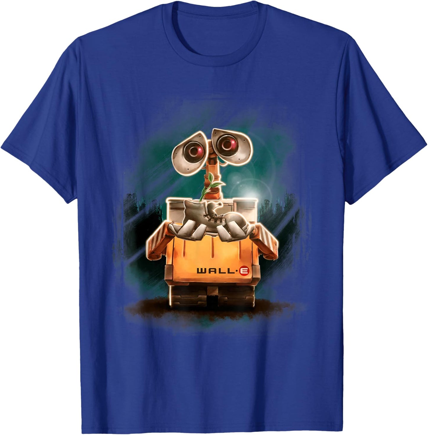 Disney Pixar Wall-E Plant Shoe Night Graphic T-Shirt - T-Shirt | Royal