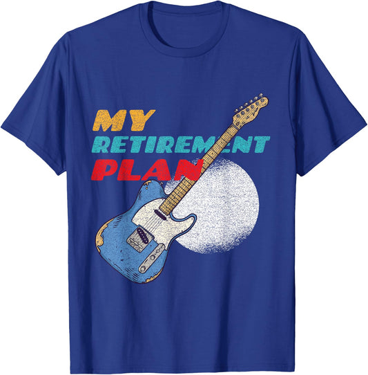My Retirement Plan Guitar T-Shirt - T-Shirt | Royal