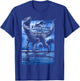 Jurassic World Raptor Moon Light Logo Graphic T-Shirt - T-Shirt | Royal