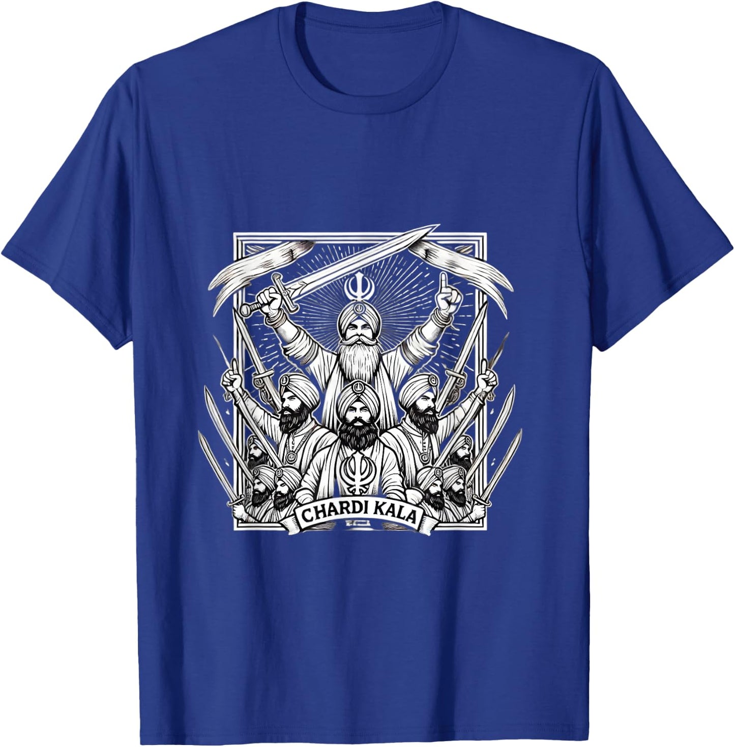 Sikh Punjabi Chardi Kala Warrior Spirit T-Shirt - T-Shirt | Royal