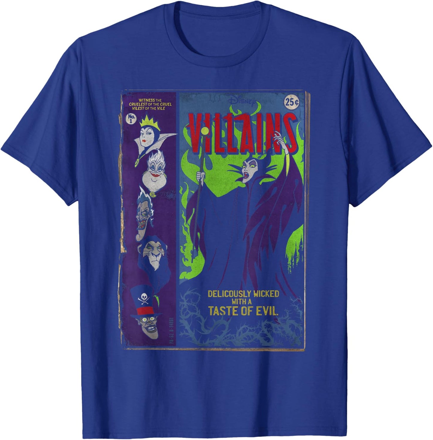 Disney Villains Deliciously Wicked Comic Small T-Shirt - T-Shirt | Royal