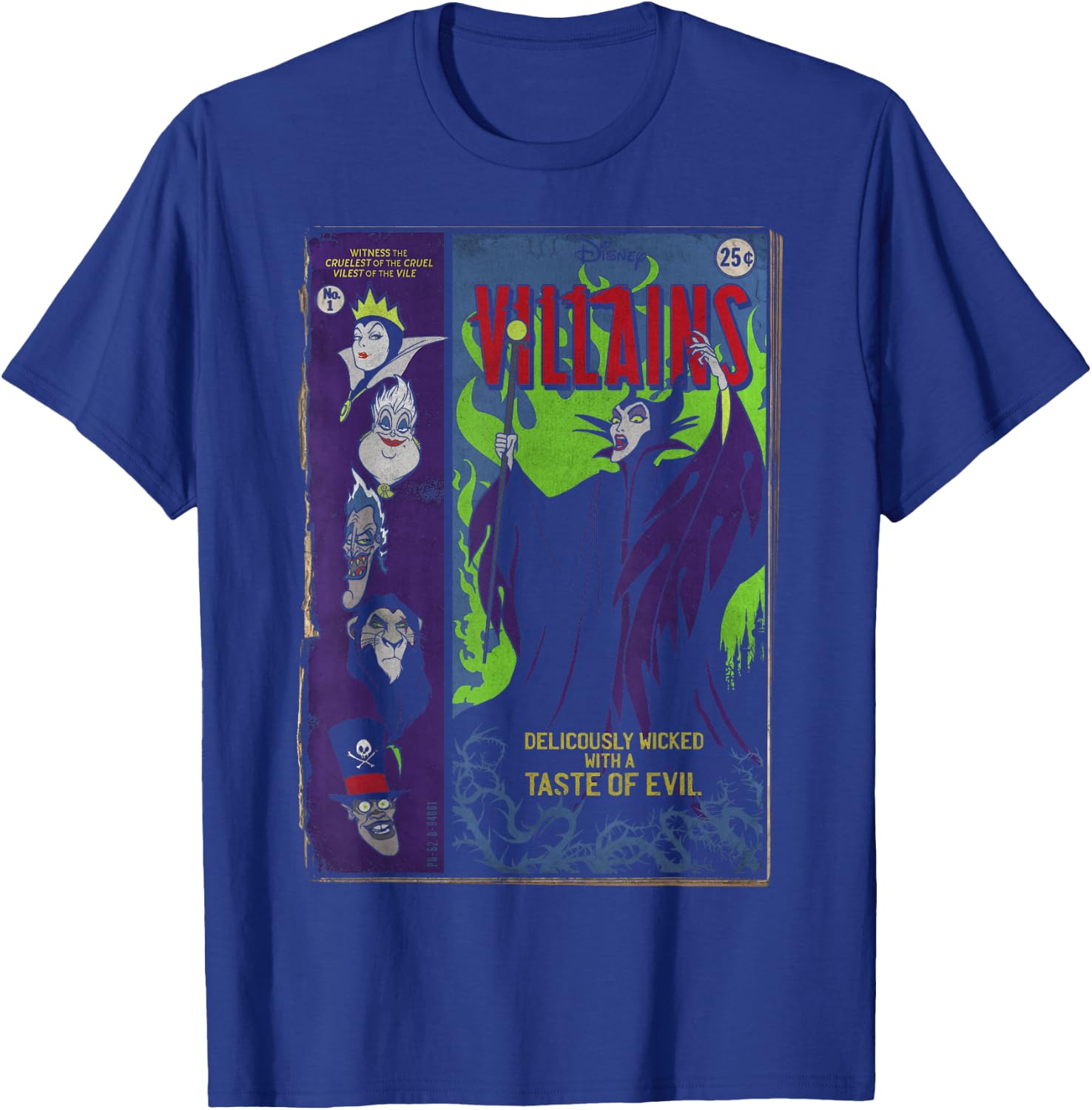 Disney Villains Deliciously Wicked Comic Small T-Shirt - T-Shirt | Royal