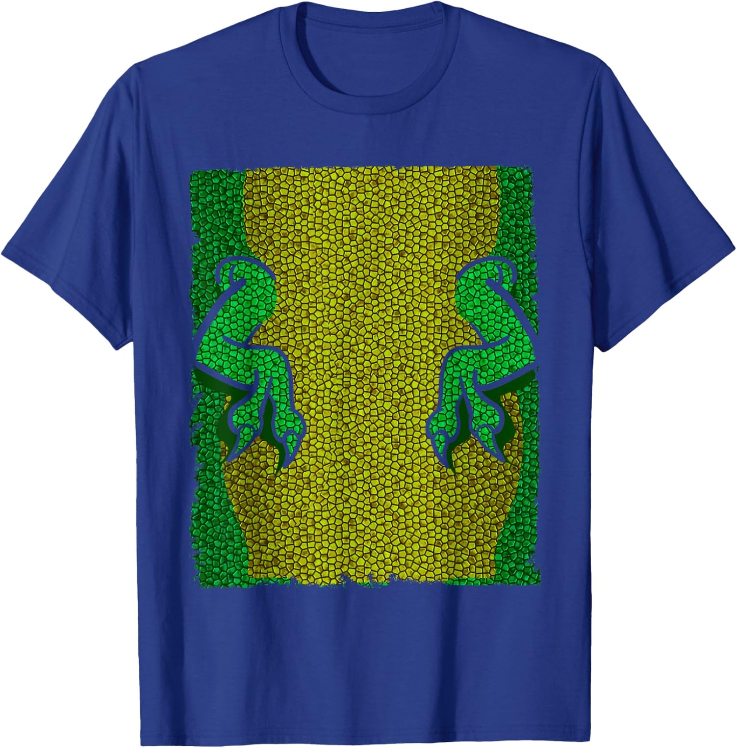 Halloween Costume Shirt - Lizard Dinosaur Arms Snakeskin T-Shirt - T-Shirt | Royal