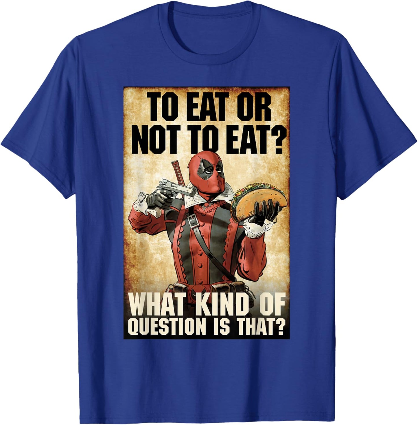 Marvel Deadpool to Eat Or Not to Eat Graphic T-Shirt - T-Shirt | Royal