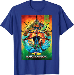 Marvel Studios Thor Ragnarok Movie Poster Graphic T-Shirt - T-Shirt | Royal