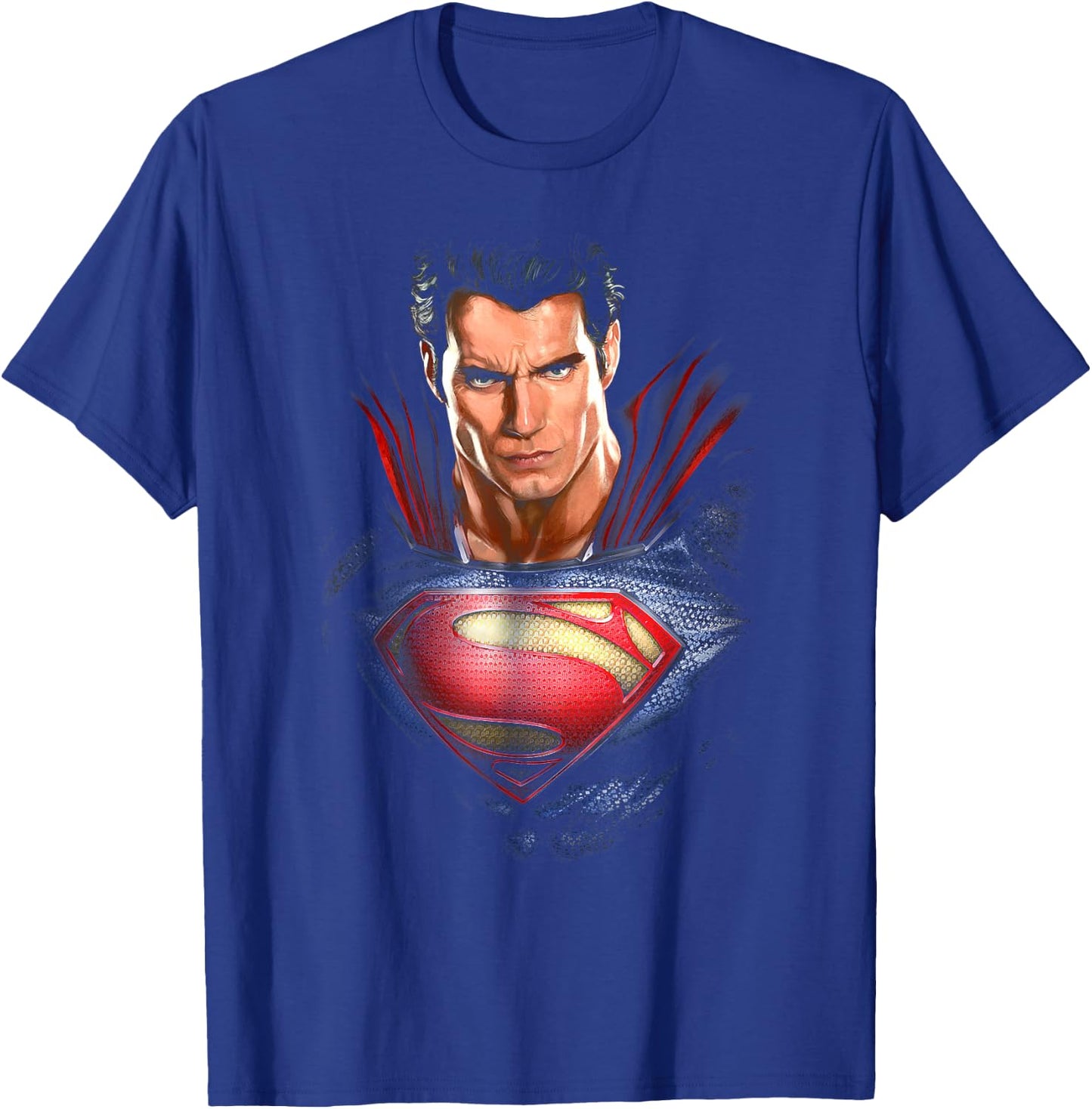 Superman Man of Steel Super Bust T Shirt T-Shirt - T-Shirt | Royal