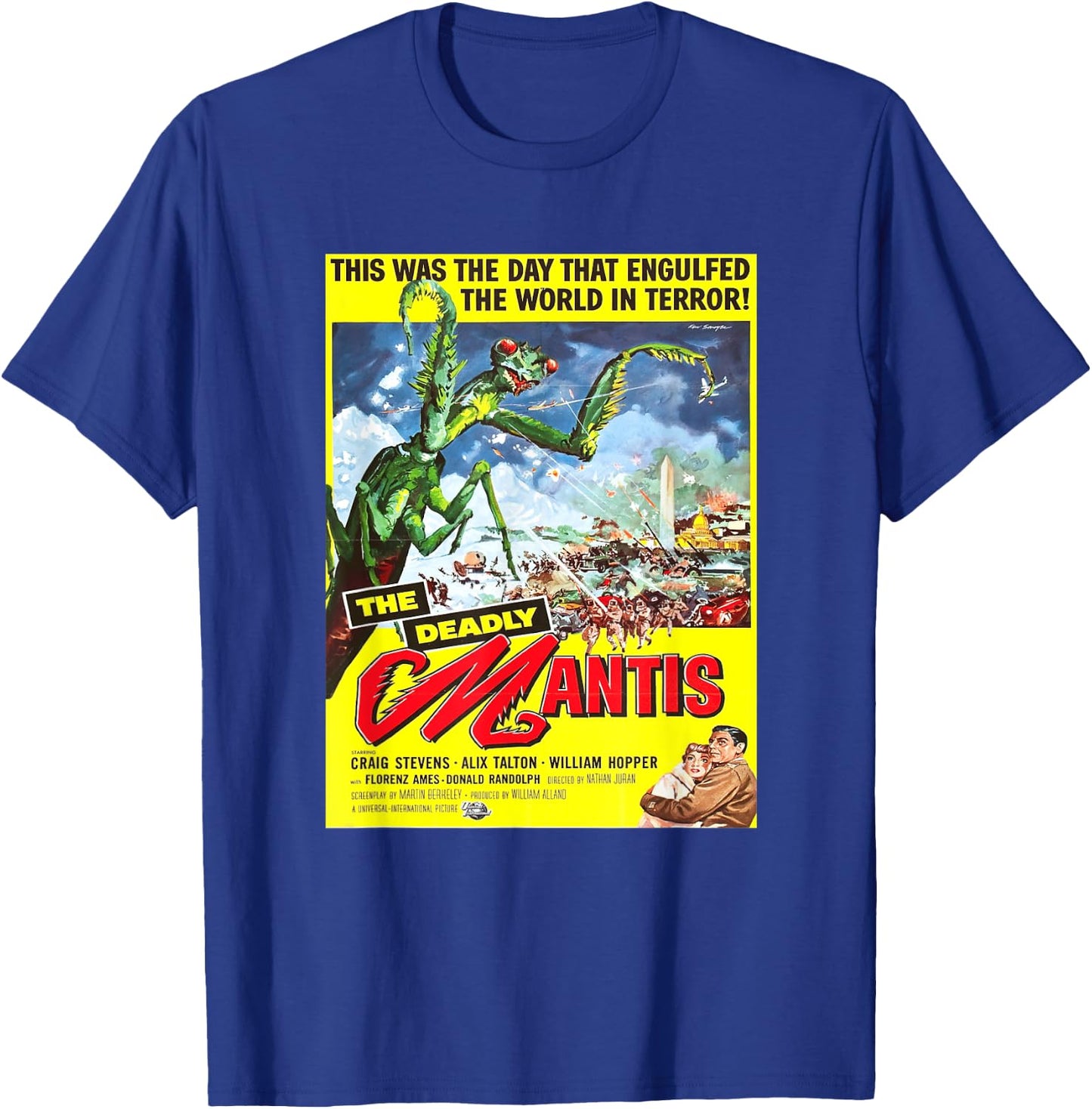 Vintage Mantis science-fiction movie shirt T-Shirt - T-Shirt | Royal