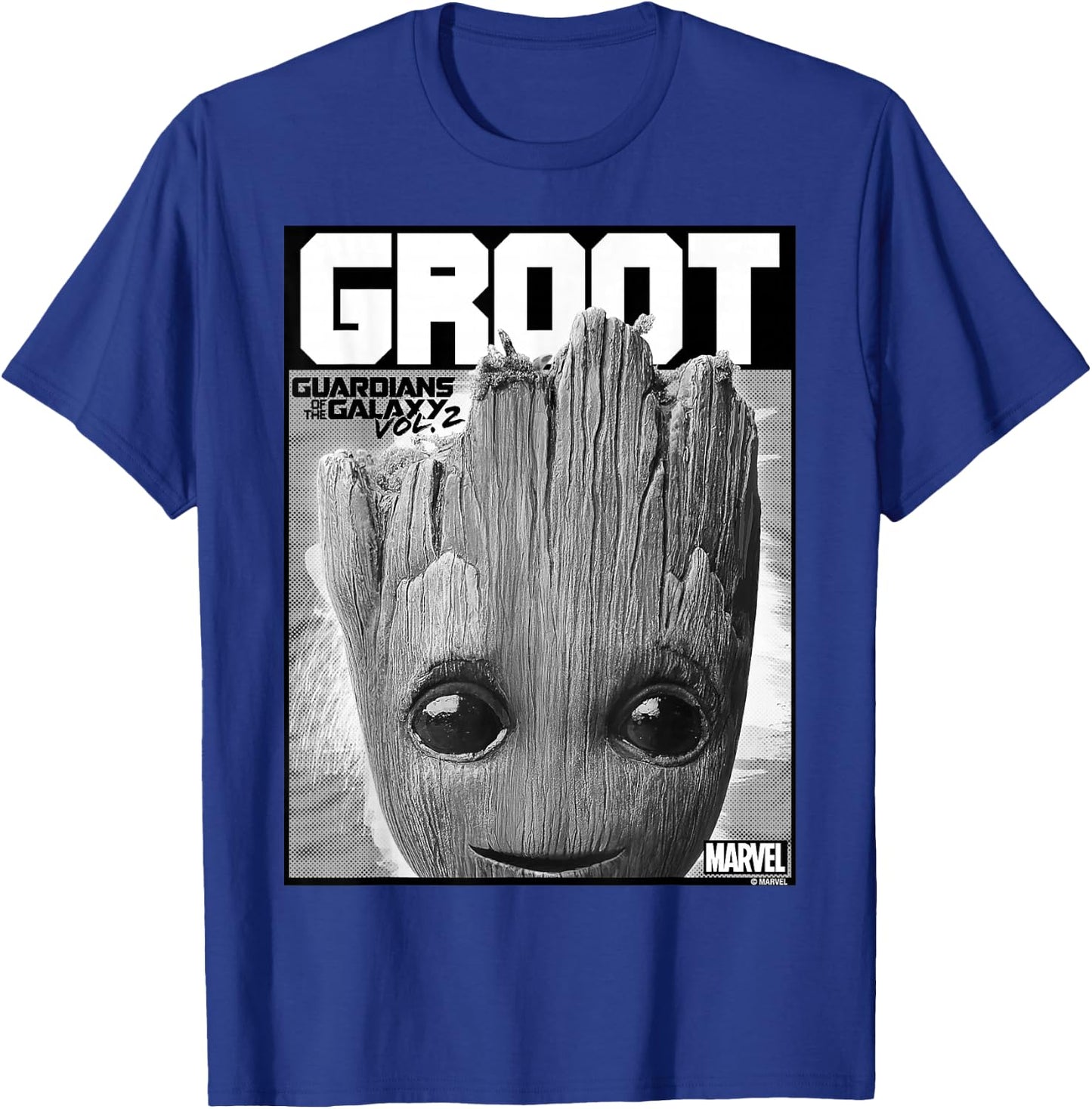 Marvel Guardians Vol. 2 Baby Groot Close-Up C1 T-Shirt - T-Shirt | Royal