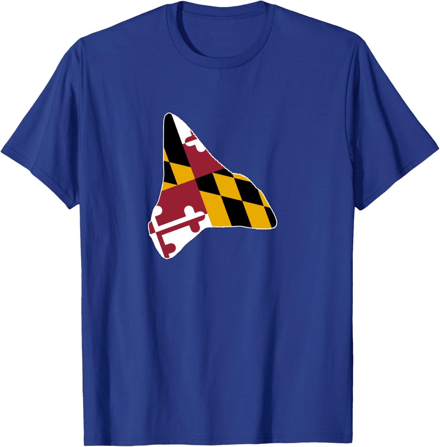 Maryland Flag Shark Tooth LS Shirt Relic And Fossil Hunter T-Shirt - T-Shirt | Royal