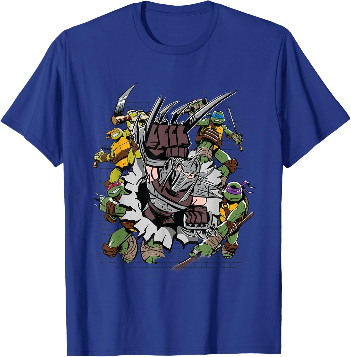 TMNT Shredder Group Shot T-Shirt - T-Shirt | Royal