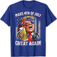 Trump Make 4th of July Great Again Men Drinking Beer Funny T-Shirt - T-Shirt | Royal
