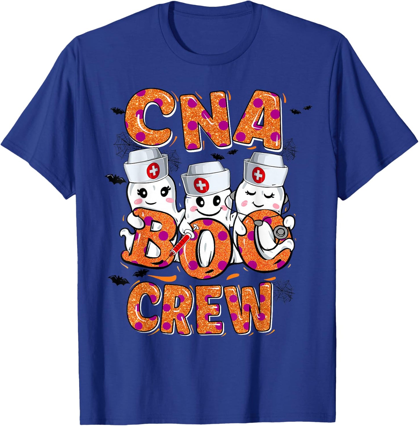 CNA Shirts Halloween CNA boo crew Halloween Nurse Assistant T-Shirt - T-Shirt | Royal