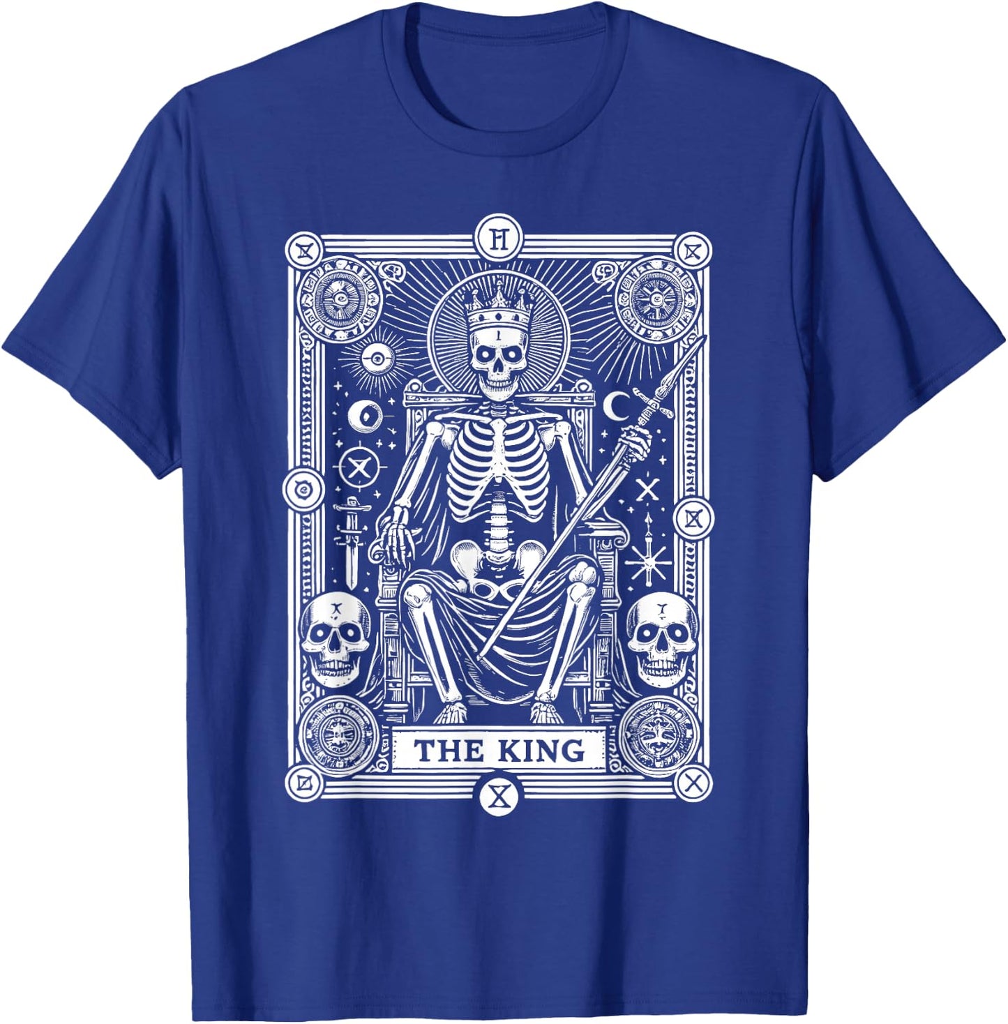Tarot Card Occult Emo Gothic - The King T-Shirt - T-Shirt | Royal