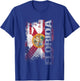 Florida State USA Flag Souvenir Gift T-Shirt - T-Shirt | Royal