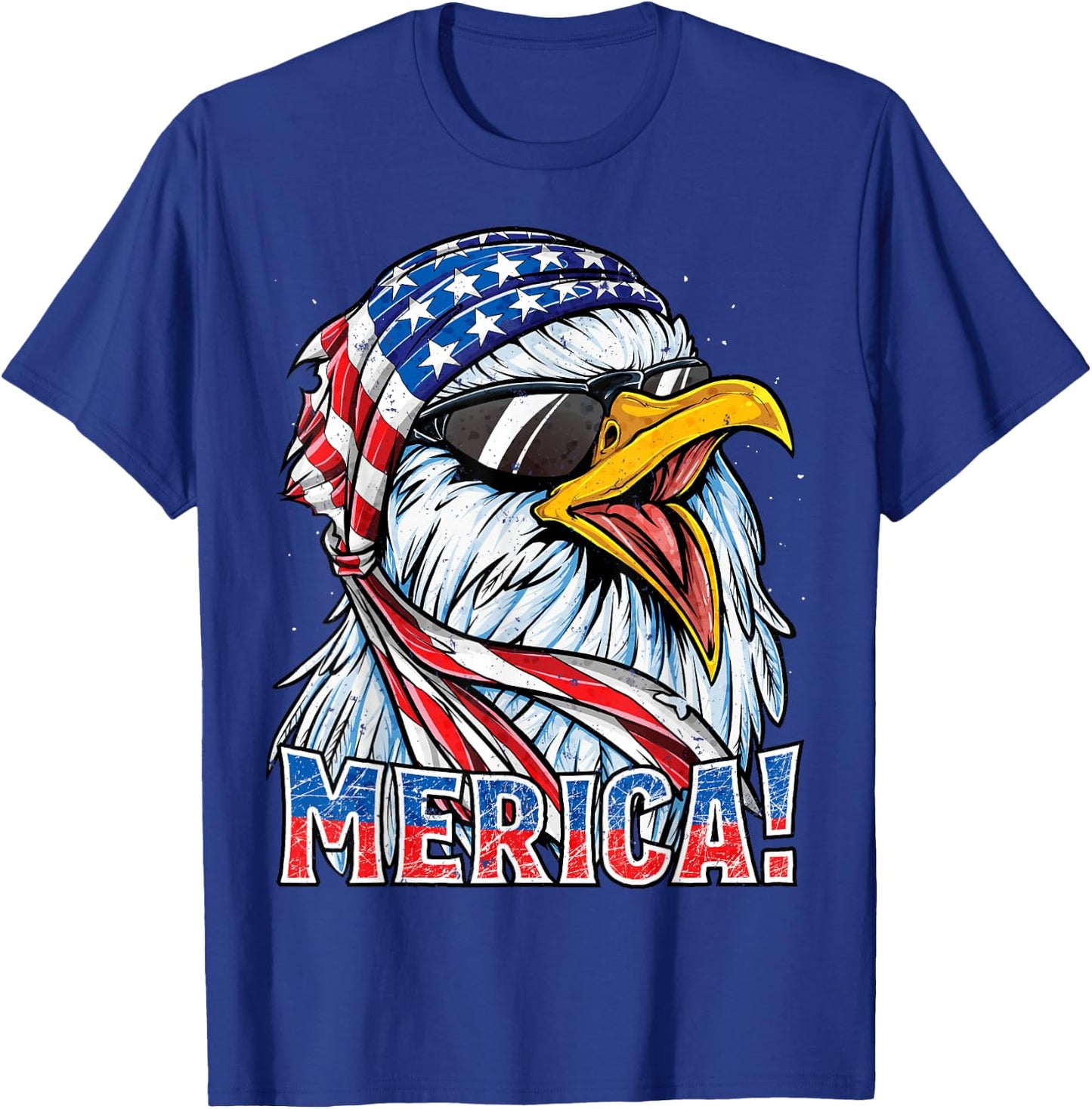 Eagle Merica T Shirt 4th of July Merica Men Boys American T-Shirt - T-Shirt | Royal