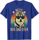 Best Dog Dad Ever Siberian Husky Father's Day Gift Men T-Shirt - T-Shirt | Royal
