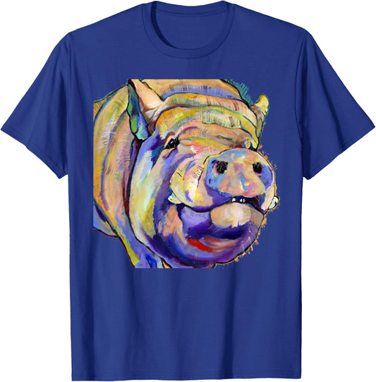 Potbelly Pig Shirt - Potbelly Pig Gifts - Potbellied Pig Art T-Shirt - T-Shirt | Royal