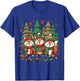 Sustainable Woodland Christmas with Festive Forest Creatures T-Shirt - T-Shirt | Royal