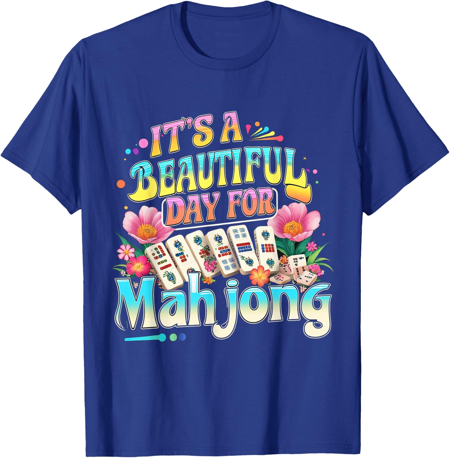 It's A Beautiful Day For Mahjong Funny Groovy Essential T-Shirt - T-Shirt | Royal