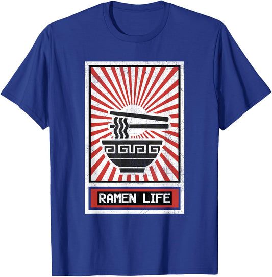 Ramen Life Noodle Soup T-Shirt - T-Shirt | Royal