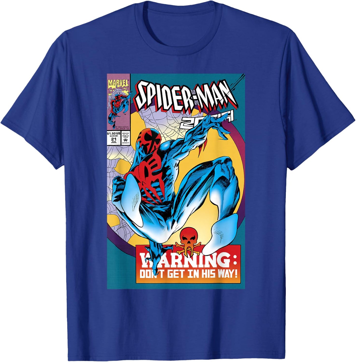 Marvel Spider-Man 2099 Comic Cover Small T-Shirt - T-Shirt | Royal