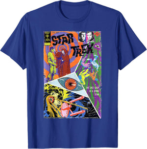 Star Trek Original Series Retro Comic Book Cover T-Shirt - T-Shirt | Royal