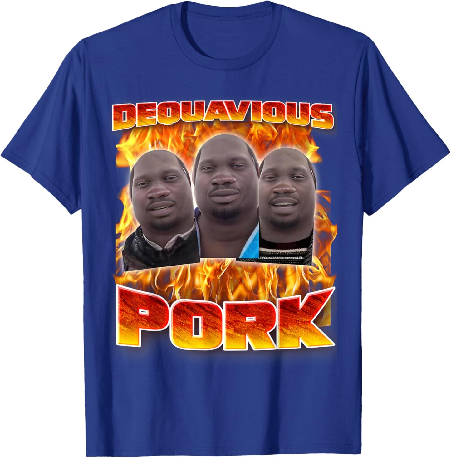 Dequavious Pork Meme Funny Memes Brainrot Memes Gen-Z Memes T-Shirt - T-Shirt | Royal