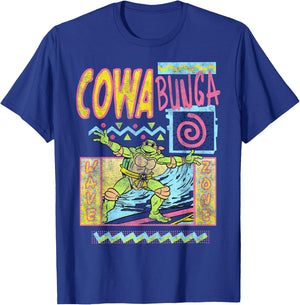 Teenage Mutant Ninja Turtles Retro Surfin' T-Shirt - T-Shirt | Royal