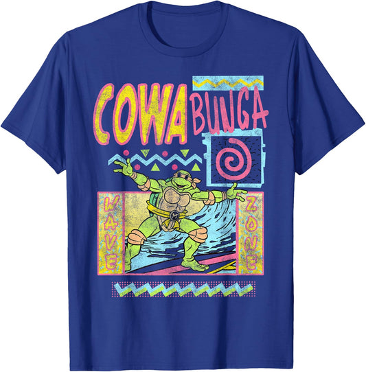 Teenage Mutant Ninja Turtles Retro Surfin' T-Shirt - T-Shirt | Royal