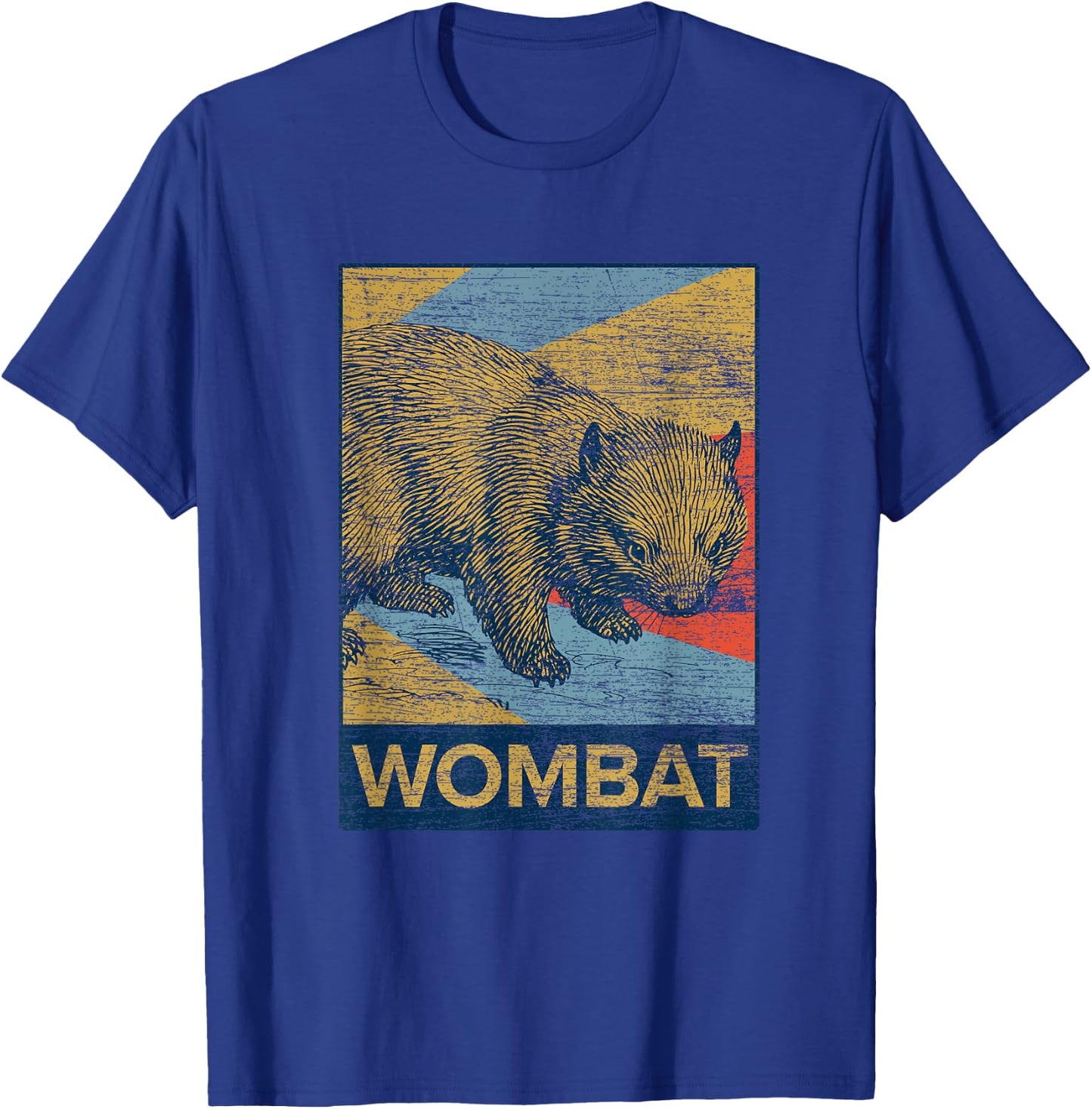 Retro Wombat T-Shirt - T-Shirt | Royal