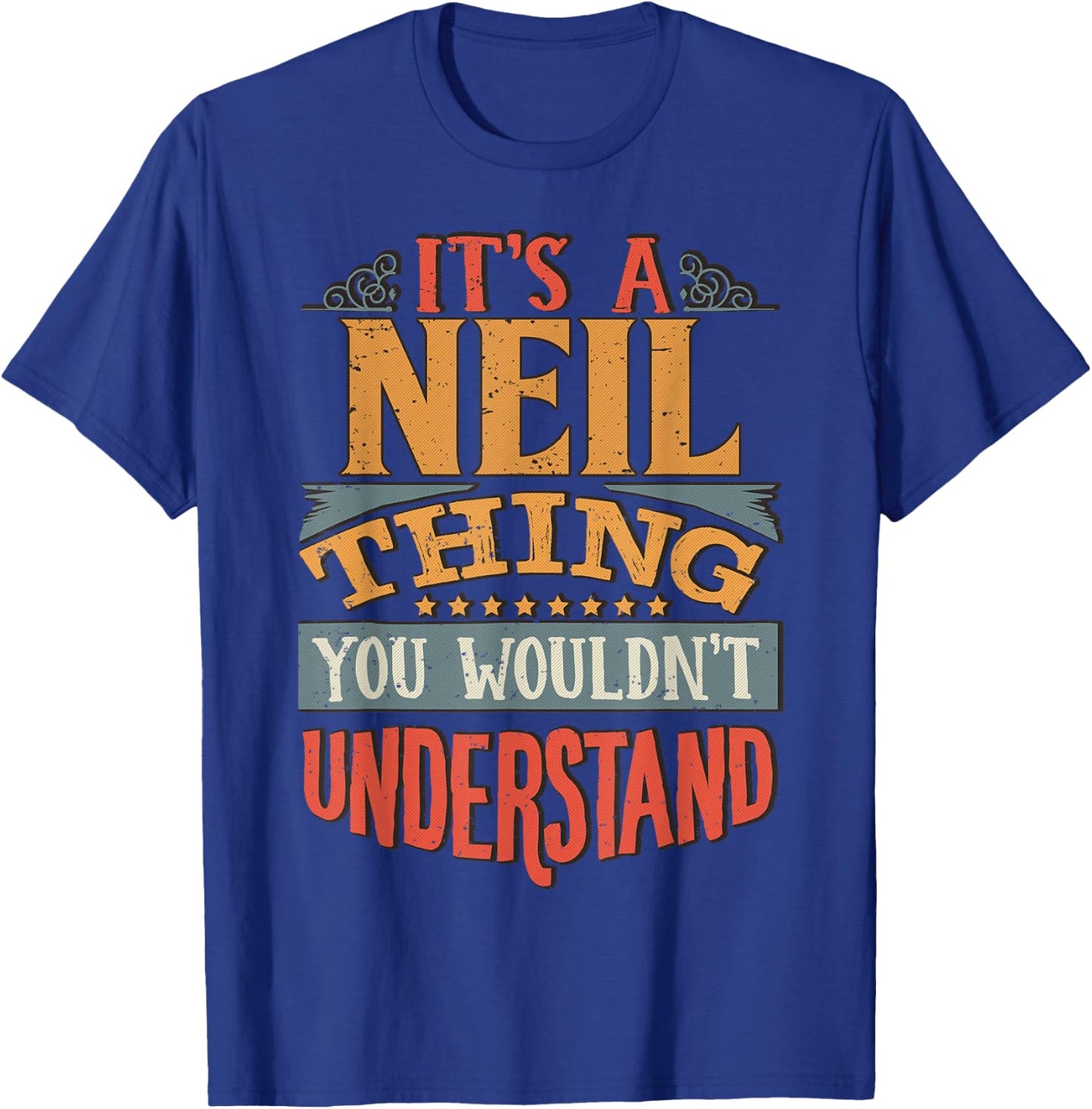 Neil Name T-Shirt - T-Shirt | Royal