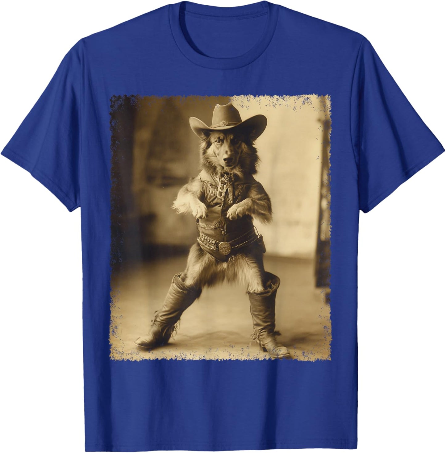 German Shepherd Cowboy T-Shirt - T-Shirt | Royal