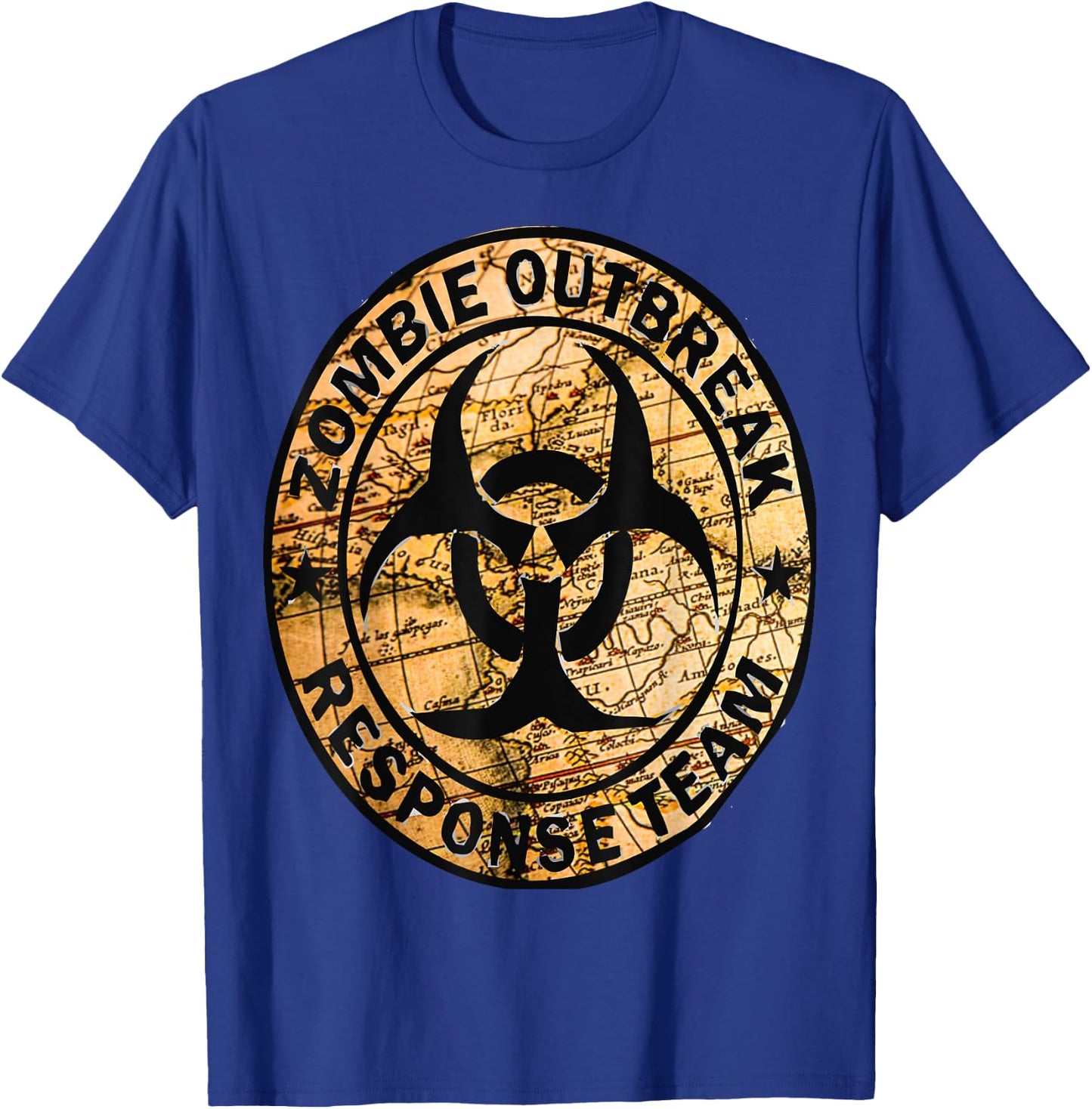 Funny Halloween Apocalypse Outbreak Zombie Response Team T-Shirt - T-Shirt | Royal