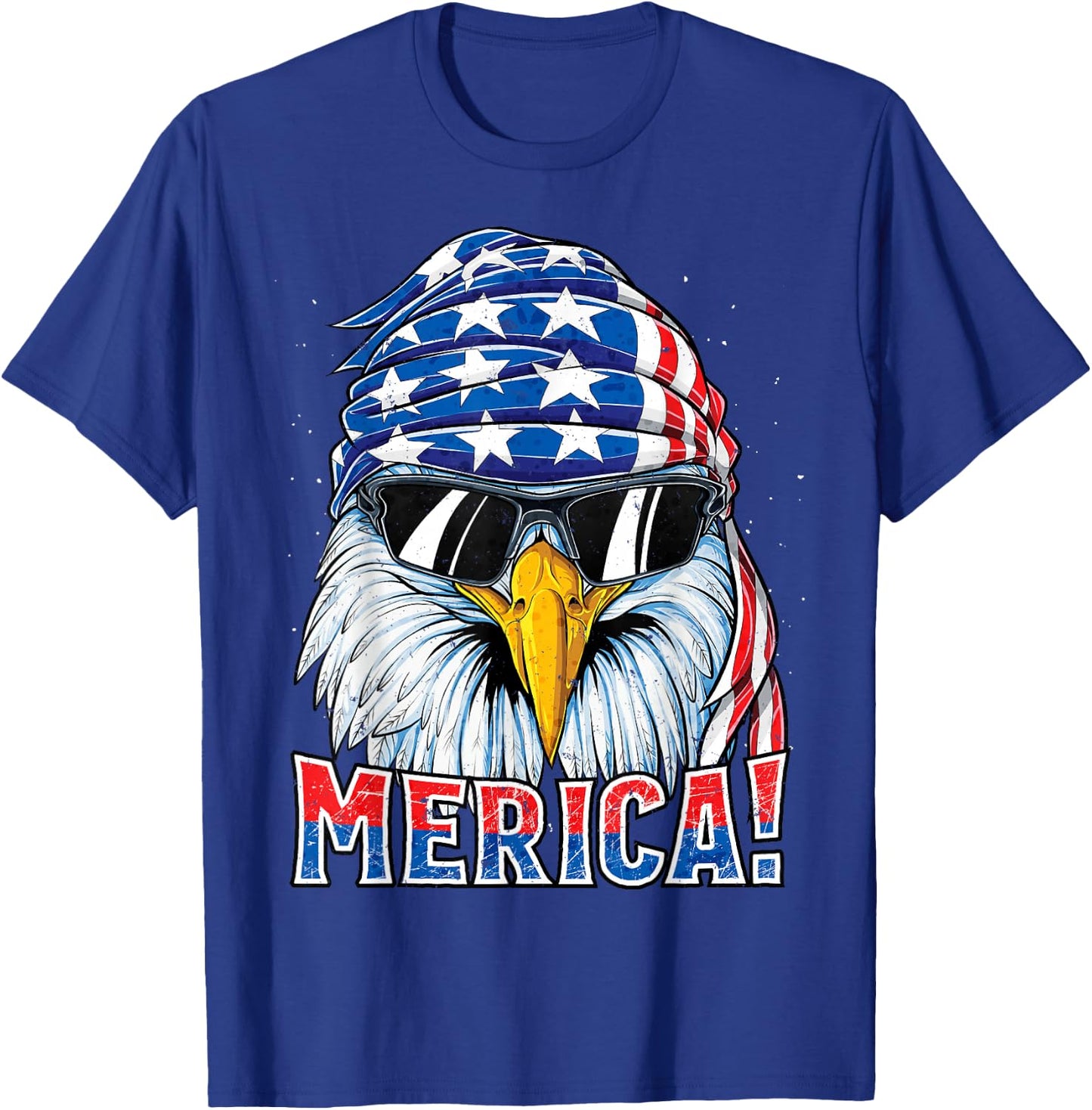 Eagle Merica T Shirt 4th of July Merica Men Boys American T-Shirt - T-Shirt | Royal