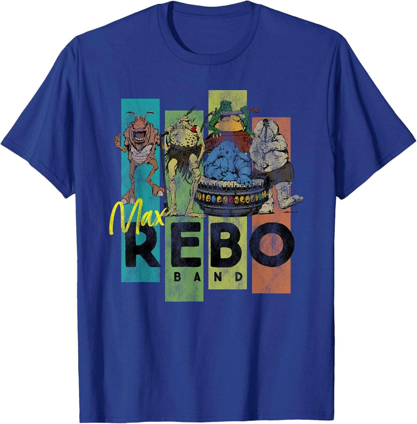 Star Wars Aliens Max Rebo Band Vintage Concert T-Shirt - T-Shirt | Royal