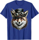 Steampunk Fox Shirt with Goggles and Gear Artwork T-Shirt - T-Shirt | Royal