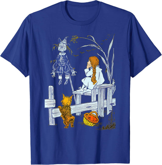 Land of Oz Gifts Classic Scarecrow Toto Wizard of Oz Dorothy T-Shirt - T-Shirt | Royal