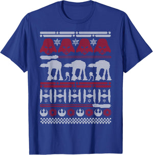 Star Wars Battle Of Hoth Ugly Christmas Sweater T-Shirt - T-Shirt | Royal