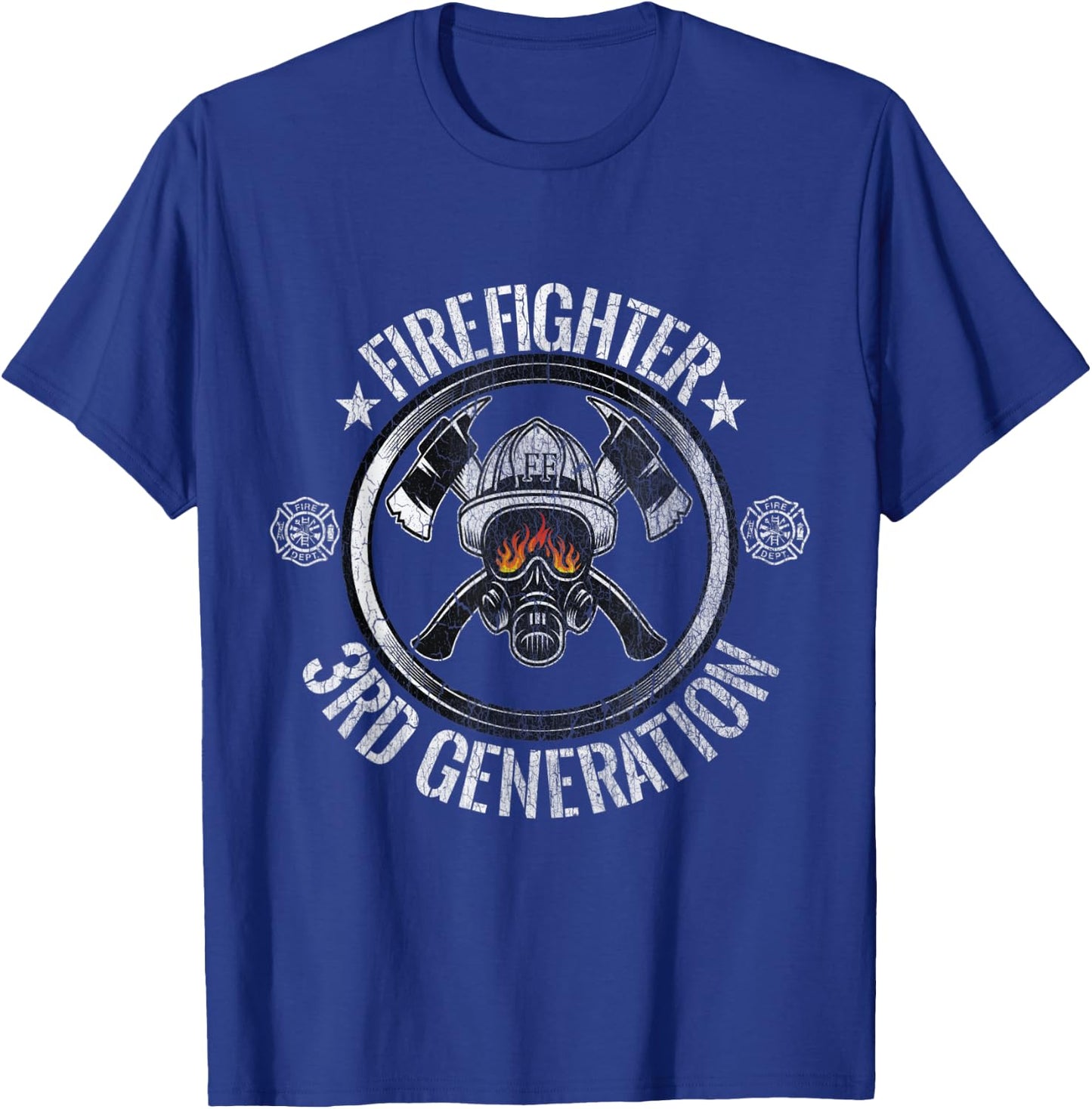 Firefighter Academy 3RD Generation Firefighter Axe Gift T-Shirt - T-Shirt | Royal