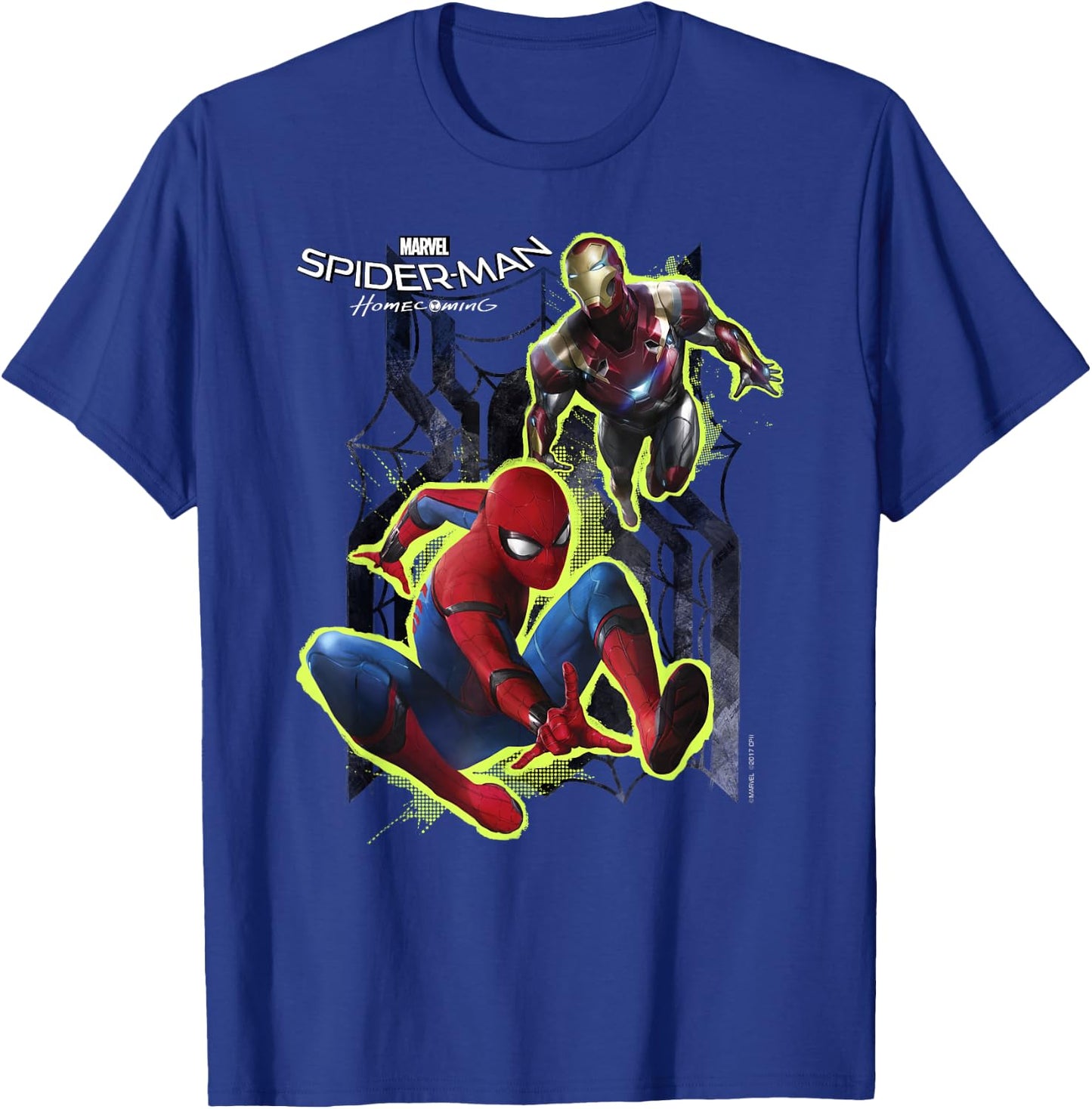 Marvel Spider-Man Homecoming Iron Man The Mentor T-Shirt - T-Shirt | Royal