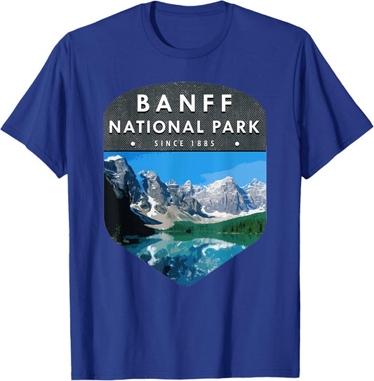 BANFF National Park T Shirt Hiking Wanderlust T-Shirt - T-Shirt | Royal