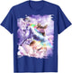 Space Sloth Riding On Unicorn T-Shirt - T-Shirt | Royal