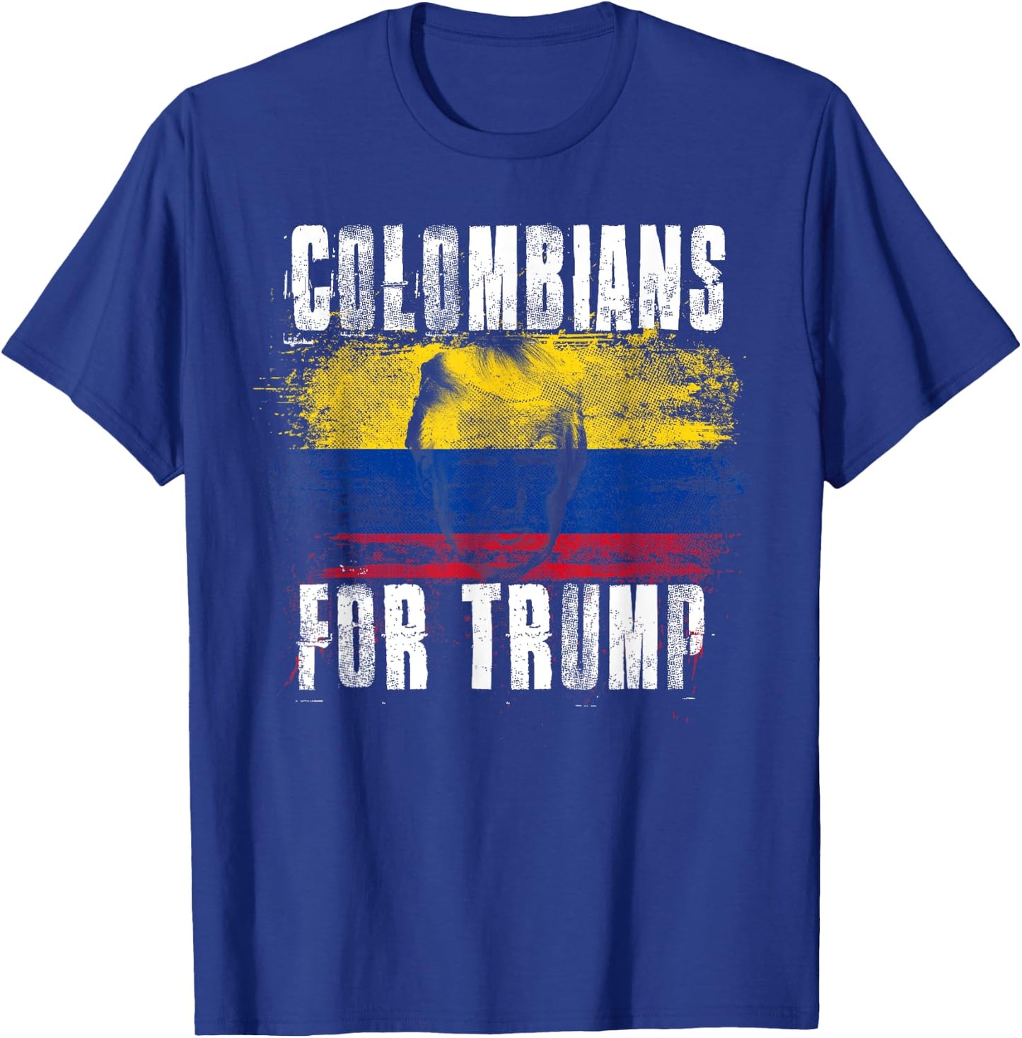 Colombians For Trump - American and Colombia Patriotic T-Shirt - T-Shirt | Royal