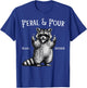 Feral and Four Funny Raccoon 4th Birthday T-Shirt - T-Shirt | Royal