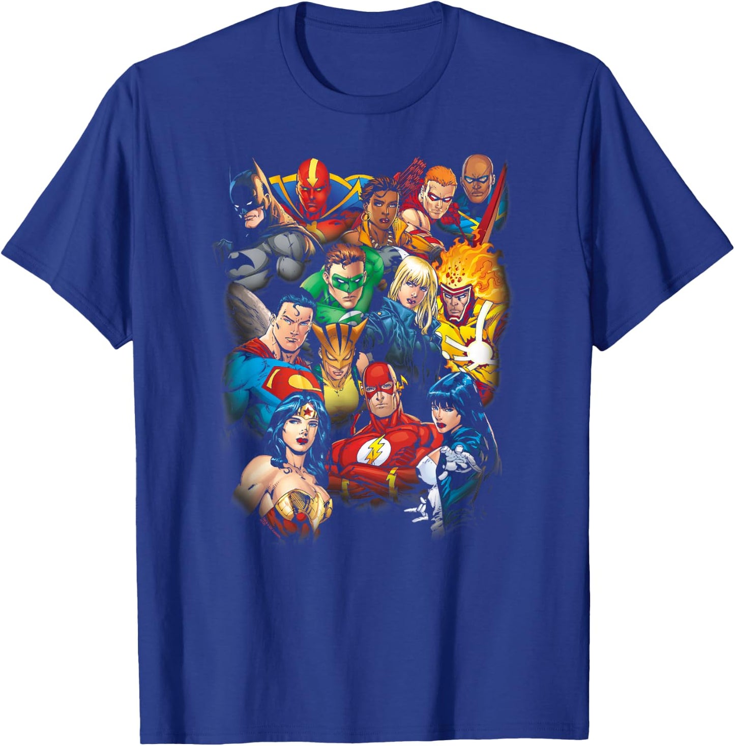 DC Comics Justice League -Adults Kids T-Shirt - T-Shirt | Royal