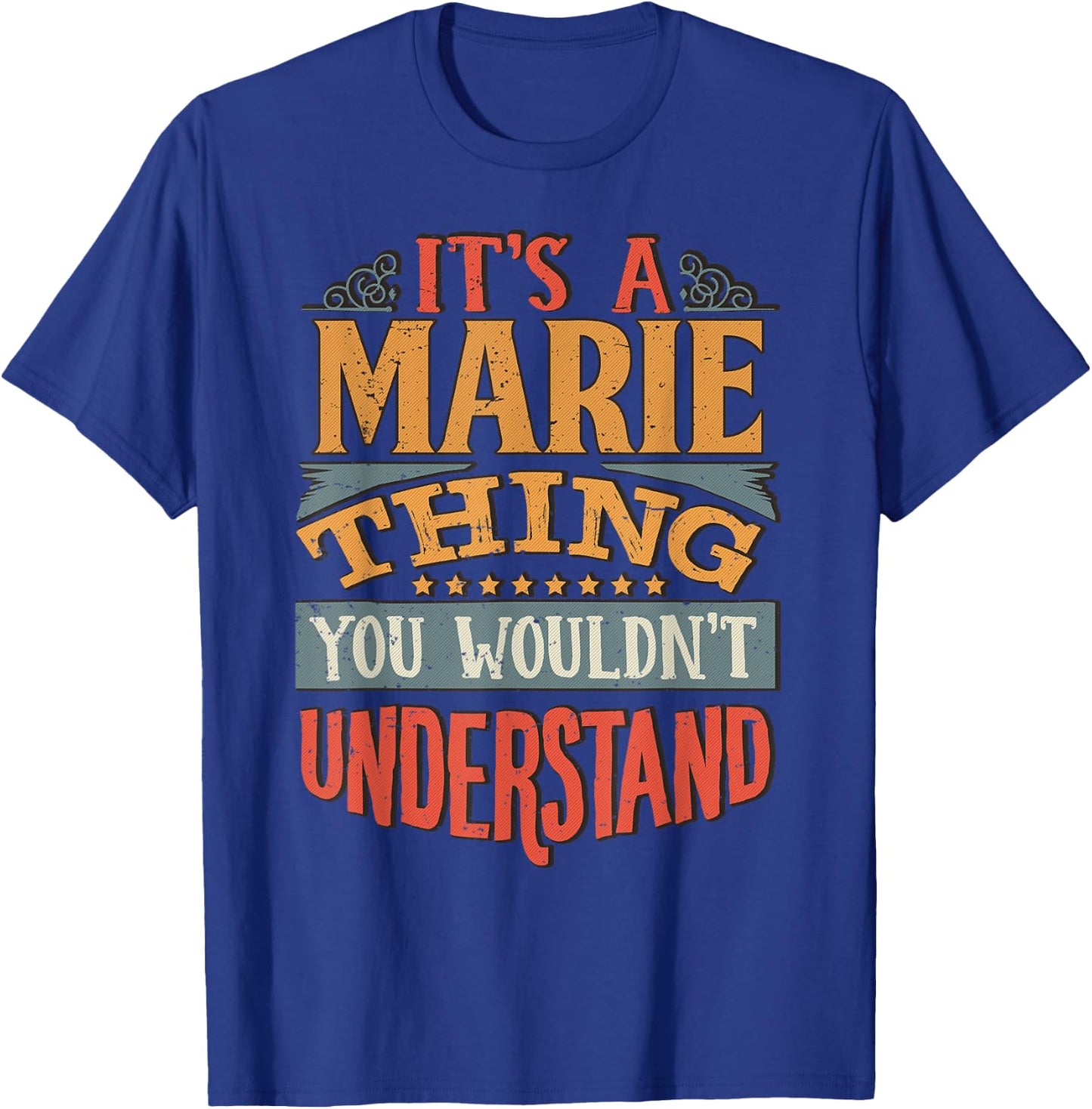 Marie Name T-Shirt - T-Shirt | Royal