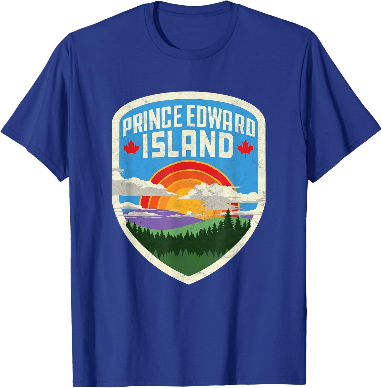 Prince Edward Island Canada Vintage Nature Outdoor T-Shirt - T-Shirt | Royal