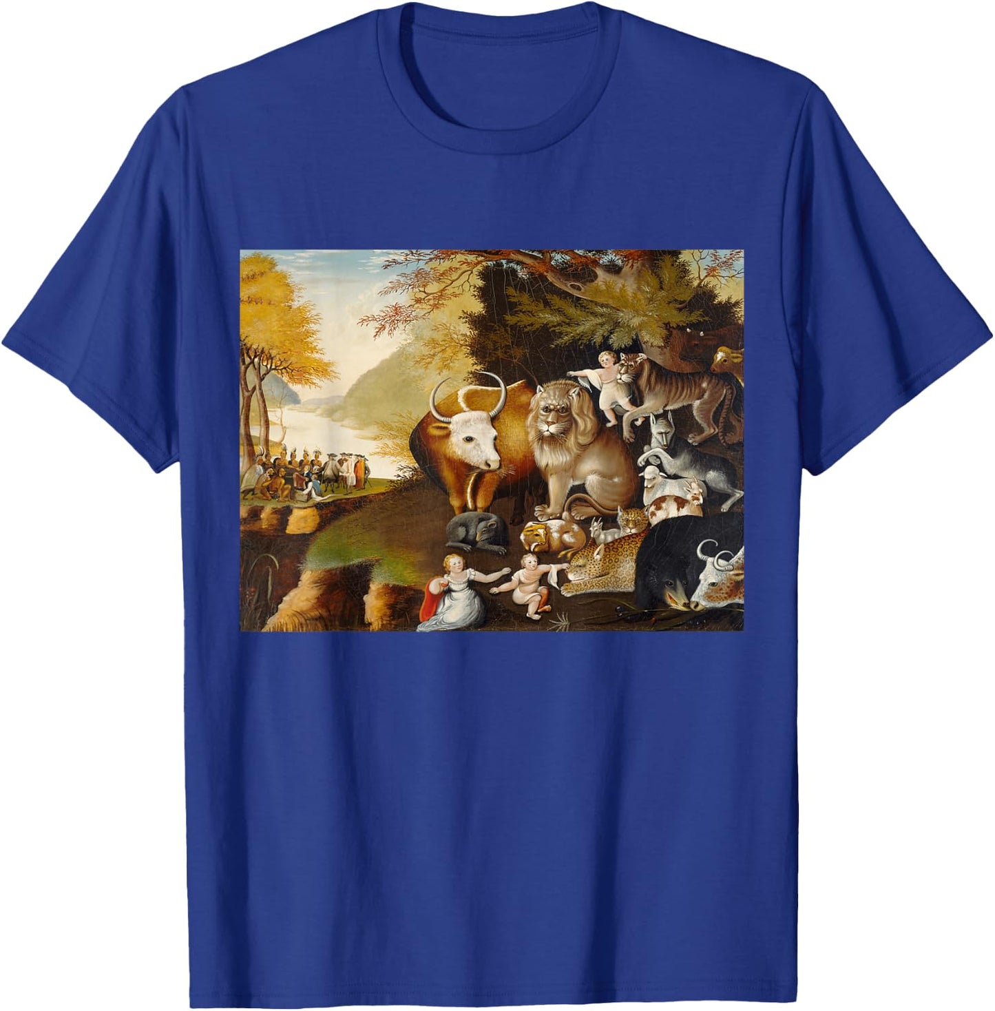 Edward Hicks's Peaceable Kingdom T-Shirt - T-Shirt | Royal
