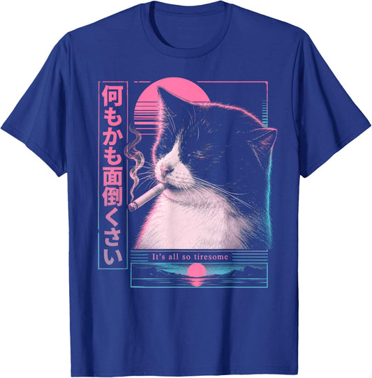 Vaporwave Synthwave Cyberpunk T-Shirt - T-Shirt | Royal